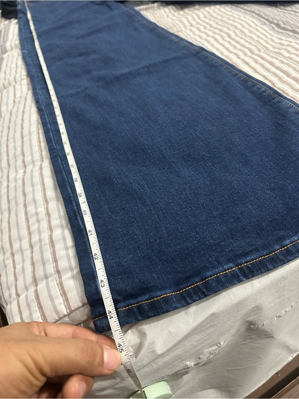 Fashion Nova Straight Leg Dark Blue Jeans - Picture 6 of 6